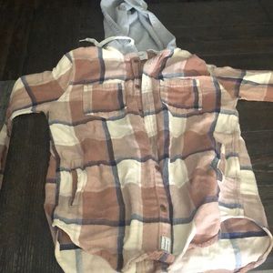 Flannel sweatshirt